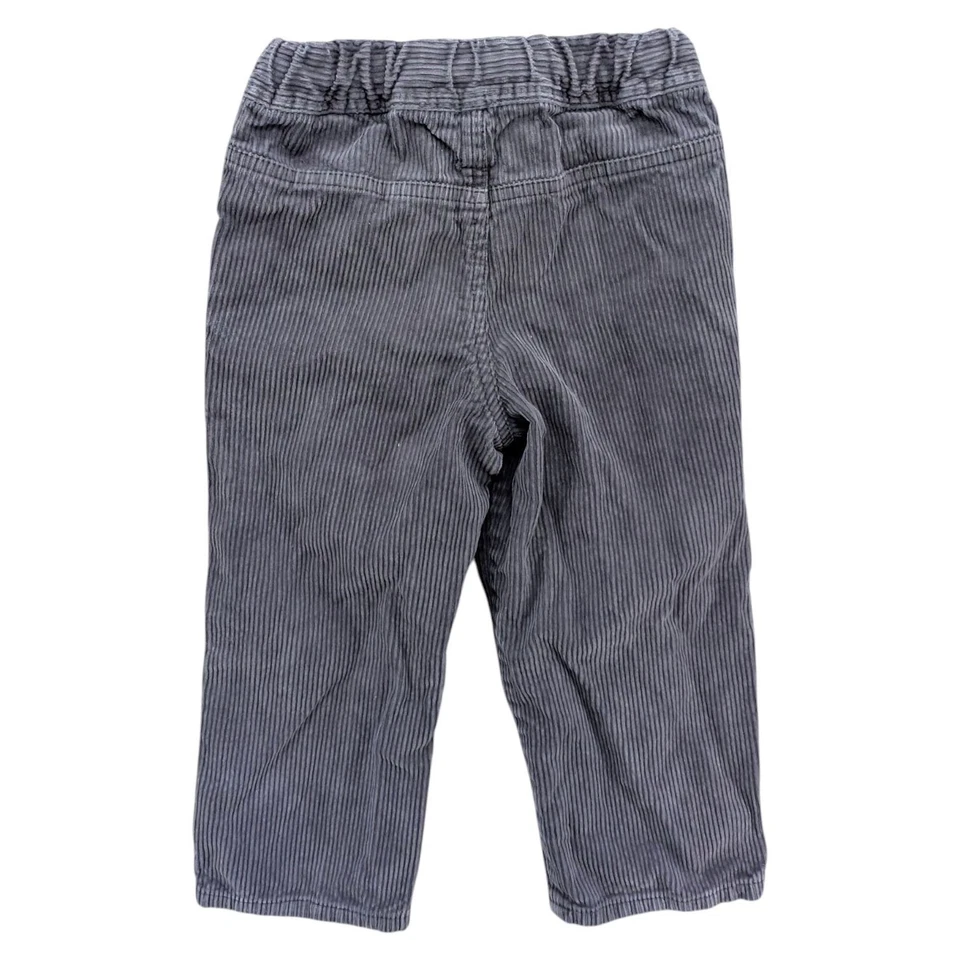 Pantalones de Pana Mini Boden Niños Gris Cordón Algodón Bolsillos Talla 3Y Foto 2 de 4