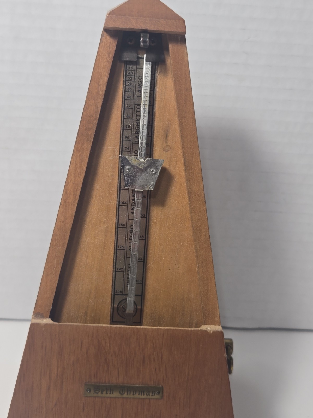 Vintage 1981 Seth Thomas Metronome De Maelzel Music Timer