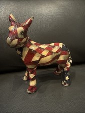 Figura De Colección Dem Patriótica Bandera Americana Burro La Vie Brillante Rojo Blanco Azul