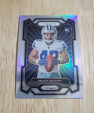 2023 Prizm DEUCE VAUGHN Silver Prizm Photo Variation #342 Rookie Cowboys SP