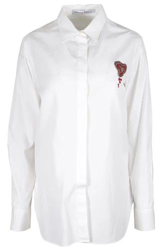 CAMICIA CHRISTIAN DIOR BIANCA COTONE FR 40 UK 12