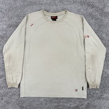 Ariat FR Shirt Men’s L Beige Long Sleeve Crewneck Workwear Cotton