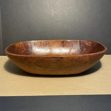 Kalmar Vintage Teak Large Bowl 14 3/4" x 9 3/4" x 3 1/2"