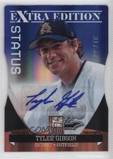 2011 Donruss Elite Extra Edition Blue Die-Cut Status 31/50 Tyler Gibson Auto 0b0