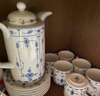 Kaffeeservice - Blau/echt Kobalt Graf von Henneberg