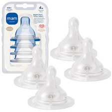 MAM Baby Bottle Anti-Colic Fast Flow 1 Count Pack of 4 , Flow, 4 Pack