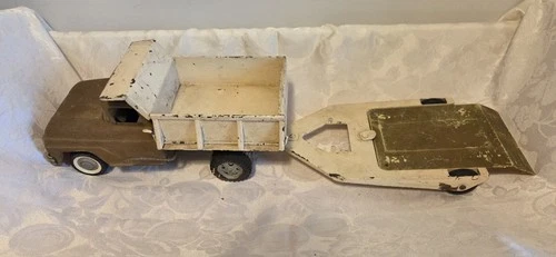 Vintage 60s Tonka Dump Truck with Tilt trailer