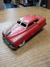 Vtg ALPS Tin Toy Car Pressmobile Press Down On Roof To Wind Made Japan Working!
