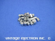 (25) Aluminum Round Spacers:  #4-40 Tapped Thru  (3/8" Long Nominal x 1/4" OD)