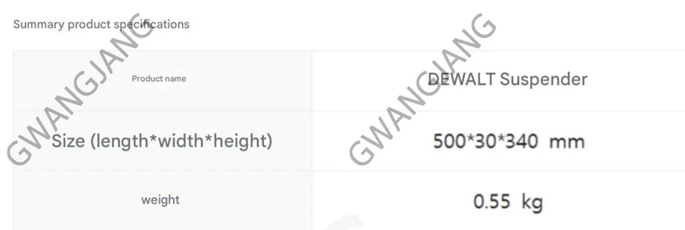 Dewalt DWST80915-8 Suspenders Pro Work Tool Belt Mobile Pouch Easy DIY Durable - Image 3 of 4