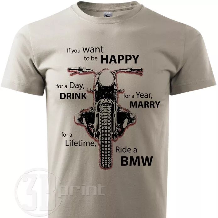 BMW Motorrad Men Herren T-Shirt BMW Fans Funny Zitat Kurzarm icegrey