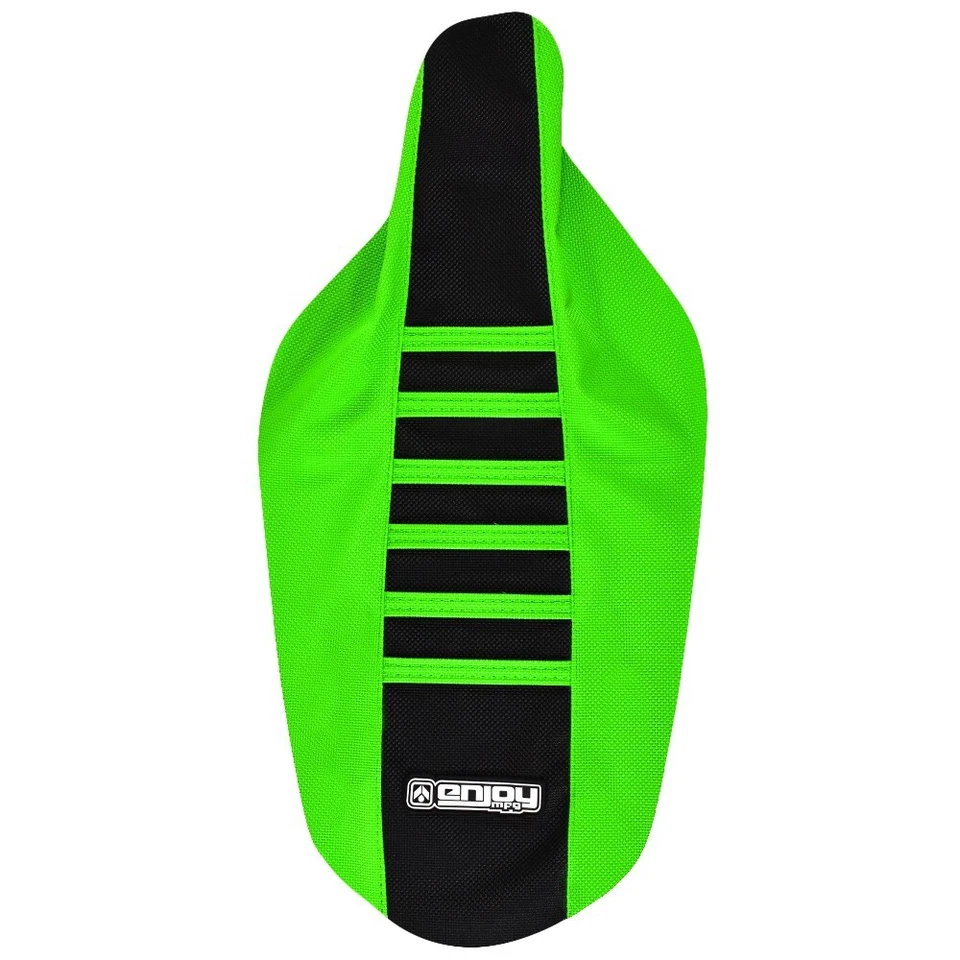 2001-2013 KAWASAKI KX 85 Seat Cover NEON FLO GREEN / BLACK / FLO GREEN RIB - #63 - Image 2 of 4