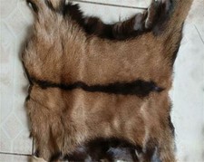 1 Piece Real Goat Skin Pelt Rug Hide Soft Tanned Leather for Craft Garment Decor
