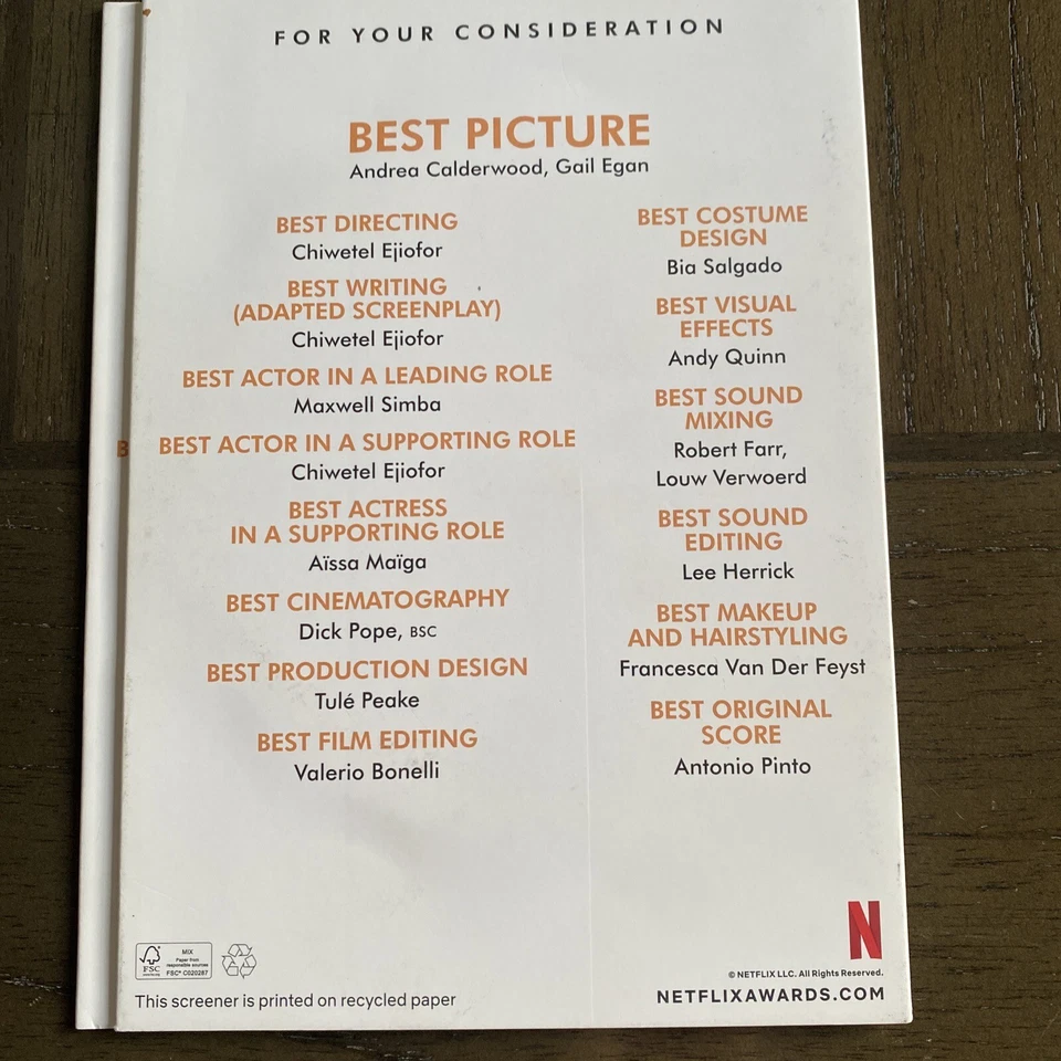 The Boy Who Harnessed The Wind 2018 Blu Ray FYC NOT DVD.  Brand New! - Image 2 of 4