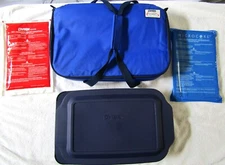 Pyrex Navy Portables Bag With 13x9 Baking Dish & Lid & Cold Pack & Heat Pack