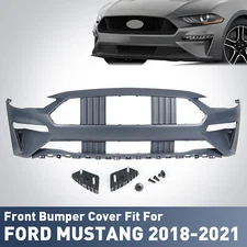 For 2018-2021 Ford Mustang Front Bumper Cover Kit Without Tow Hole Primed