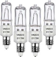 4 pack E11 Bulb, JDE11 120v 75w Halogen Light Bulbs T4 E11 Bulb Great Deal!