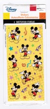 Vintage NEW PACK Disney Mickey FUN Mouse Stickers  NIP 4 Sheets Party Time