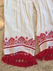 NWOT! PARKER  Embroidered  wide leg Tasseled  Pants  ( XS ) — photo 6