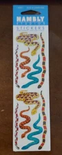 Hambly Studios Prismatic stickers, SNAKES, NIP 1 strip