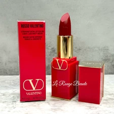 Valentino Rosso Lip Color Lipstick Satin - 217A Ethereal Red New Full size