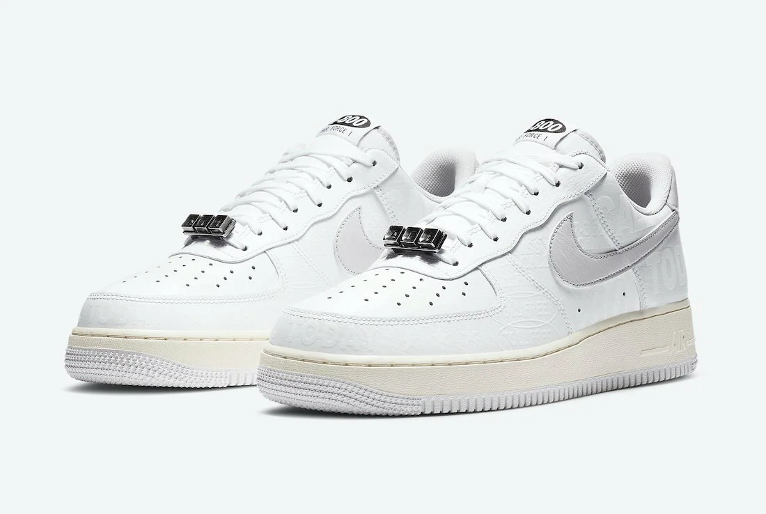 Nike Air Force 1 07 PRM Toll Free 1-800 White Grey Sail CJ1631-100 Men's Sz 15