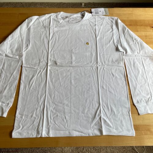 NWT Carhartt WIP Womens Medium - Chasy Long Sleeve White T-shirt | eBay