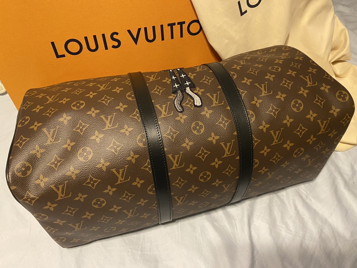 NWT LOUIS VUITTON KEEPALL BANDOULIÈRE 50 Monogram CARTOON FRANCE
