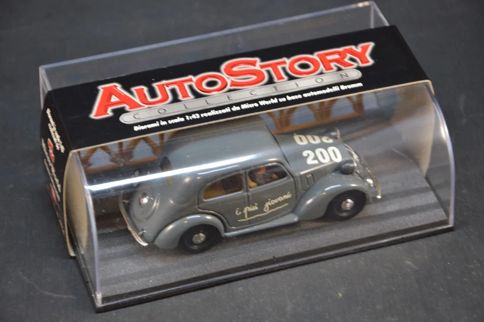 BRUMM/MICRO WORLD 1/43 AUTOSTORY COLLECTION FIAT 1100 MILLE MIGLIA 1949 AS22 - Immagine 3 di 3