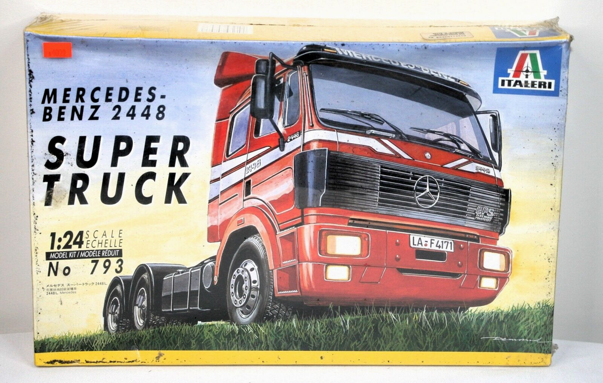 イタレリMERCEDES-BENZ 2448 SUPER TRUCK Italeri 1:24 Mercedes-Benz 2448 Super Truck Sealed Model Kit