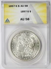 1897-S Morgan Dollar $1 AU 58 ANACS