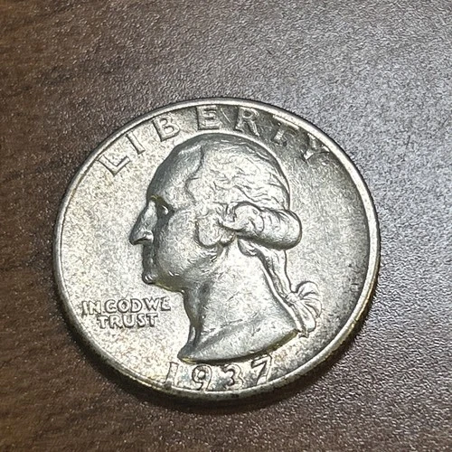 1937-D Washington Silver Quarter AU