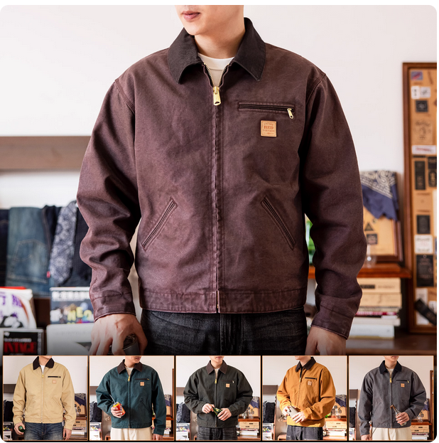 New Red Tornado Vintage Duck Detroit Jacket Men Classic Workwear