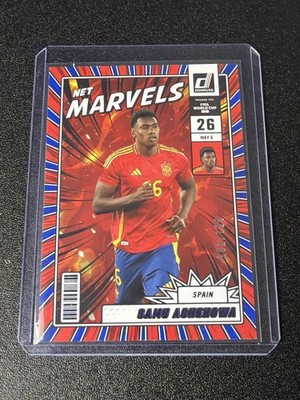 2025-26 Donruss Road to FIFA World Cup 26' Samu Aghehowa Net Marvels Blue #/199