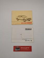 Libretto Uso e Manutenzione Alfa Romeo Giulietta