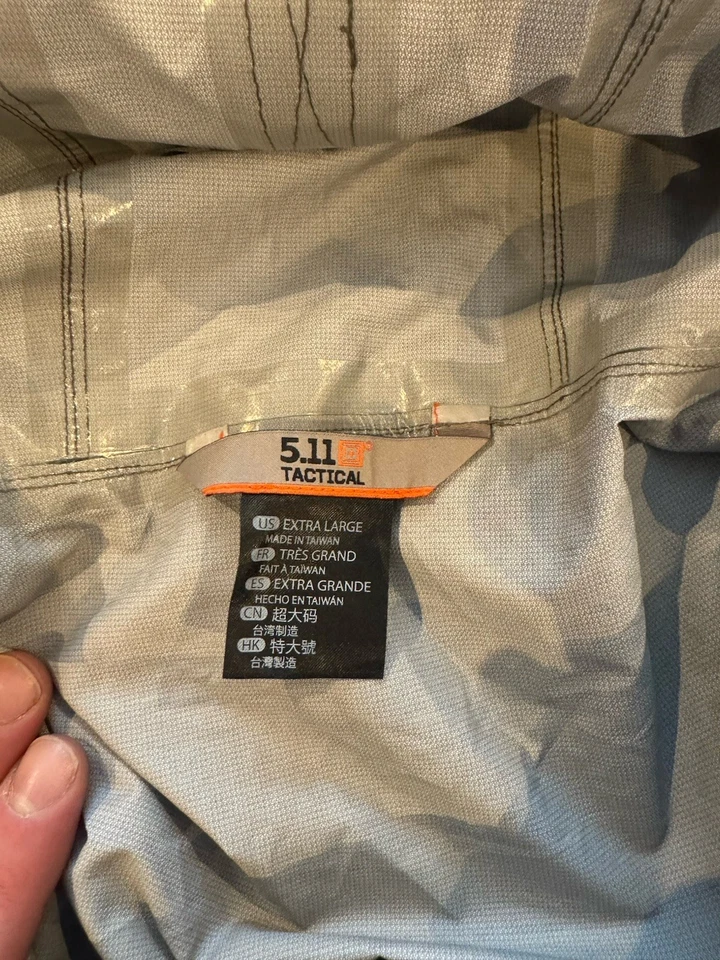 5.11 tactical duty rain jacket xl green - Image 2 of 2