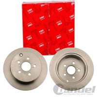 2X TRW Bremsscheiben 269Mm Voll Hinten Passend FÜR Toyota Celica Prius | DF4899