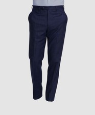Michael Kors Men's Blue Windowpane Classic-Fit Wool Suit Pants Size 40W 30L