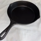 SEASONED Vintage 1930-1940 #6 Single Notch Lodge Cast Iron Skillet RESTORED