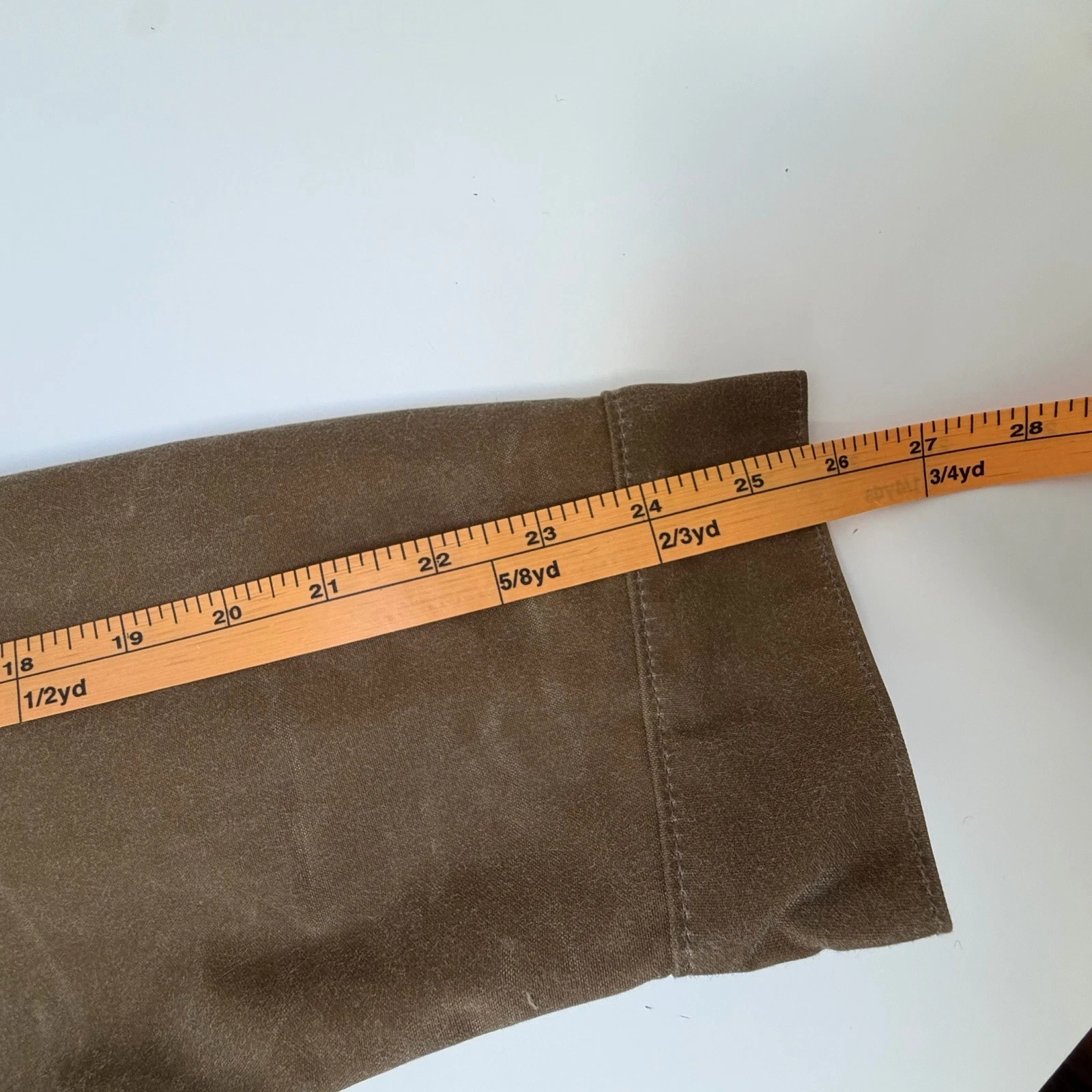 Flint and Tinder Waxed Trucker Jacket Mens XL Brown Flannel Lined Made USA - product detail image 9