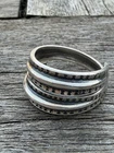 David Andersen  Sterling Silver Saga ring Norway Norwegian estate vtg 3243