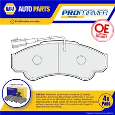 Brake Pads Set fits PEUGEOT BOXER 244 2.2D Front 01 to 06 Proformer 425244