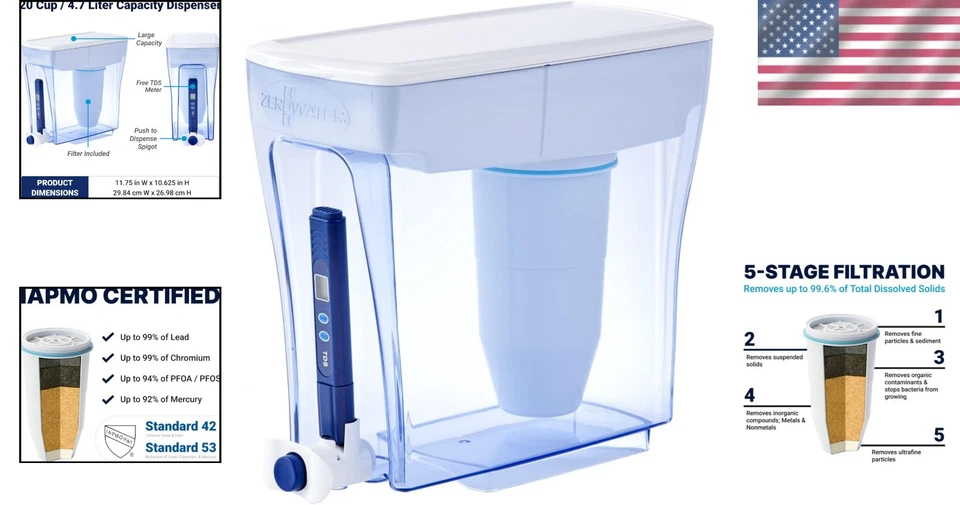 Culligan 20-Cup Water Filter Dispenser - Pure Tasting Water - Image 2 of 4