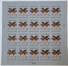 US 2002 #3560 34c U.S. Military Academy West Point, New York sheet of 20 MNH