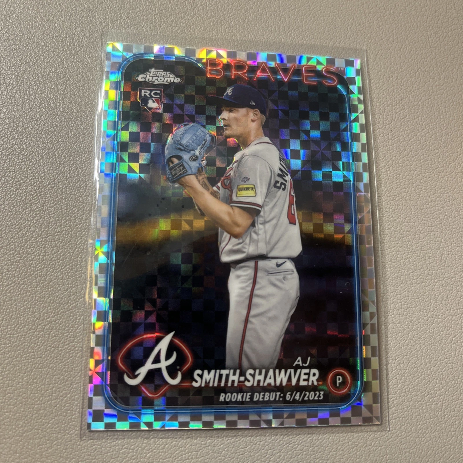 AJ Smith-Shawver X-Fractor Rookie Debut 2024 Topps Chrome Update #USC87 Braves