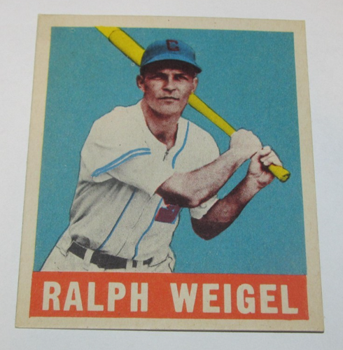 1948 Ralph Weigel Chicago White Sox Leaf Gum Co. #86 MLB Baseballkarte
