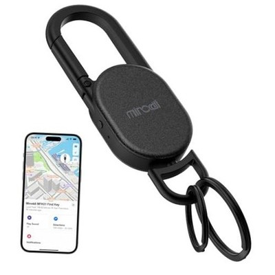 Keychain Tracker, Keys Finder Works Compatible with Find My App (iOS Black-1