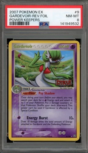 Pokemon Gardevoir EX Power Keepers Reverse Holo Rare #9 PSA 8