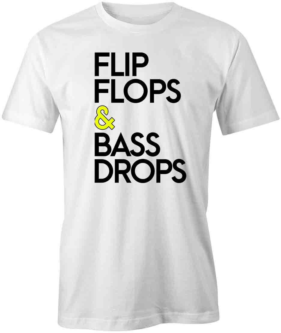 FLIP FLOPS & BASS DROPS TShirt Tee Short-Sleeved Cotton CLOTHING S1WSA544-image