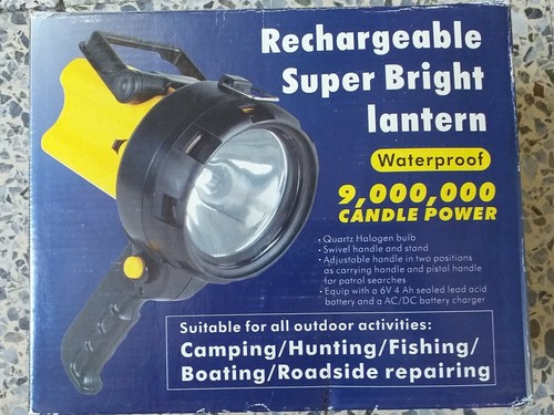 LINTERNA INDUSTRIAL RECARGABLE BRILLANTE AC/DC -220V. y COCHE | eBay